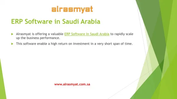 Offering better operational capabilities with Alrasmyat Manufacturing ERP in Saudi Arabia