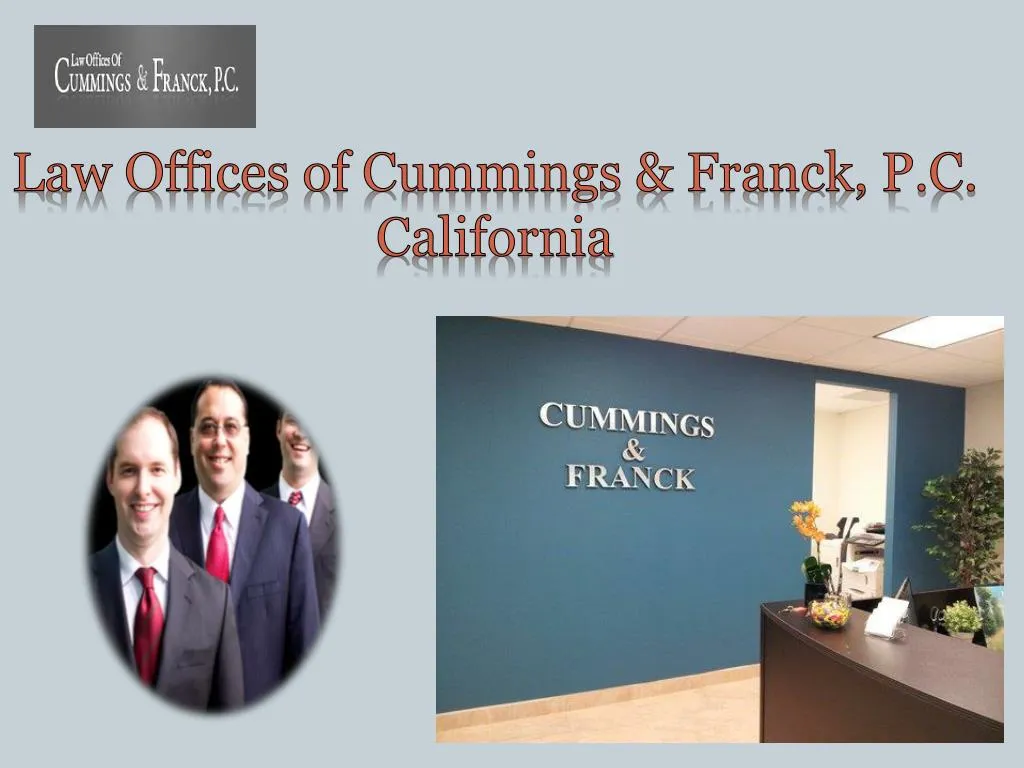 law offices of cummings franck p c california