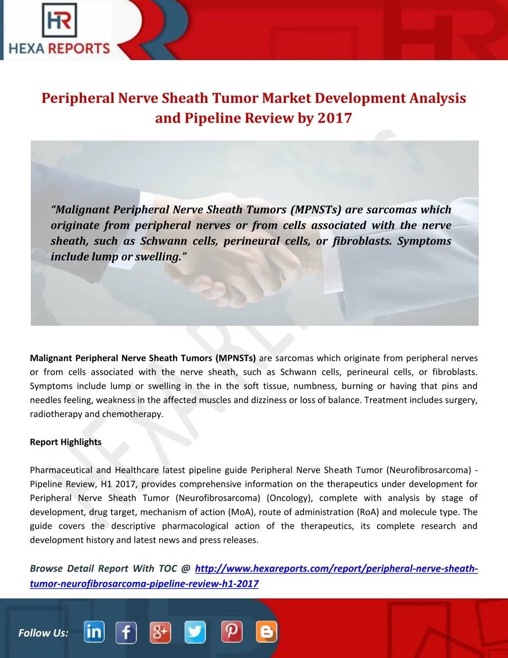 peripheral nerve sheath tumor market development