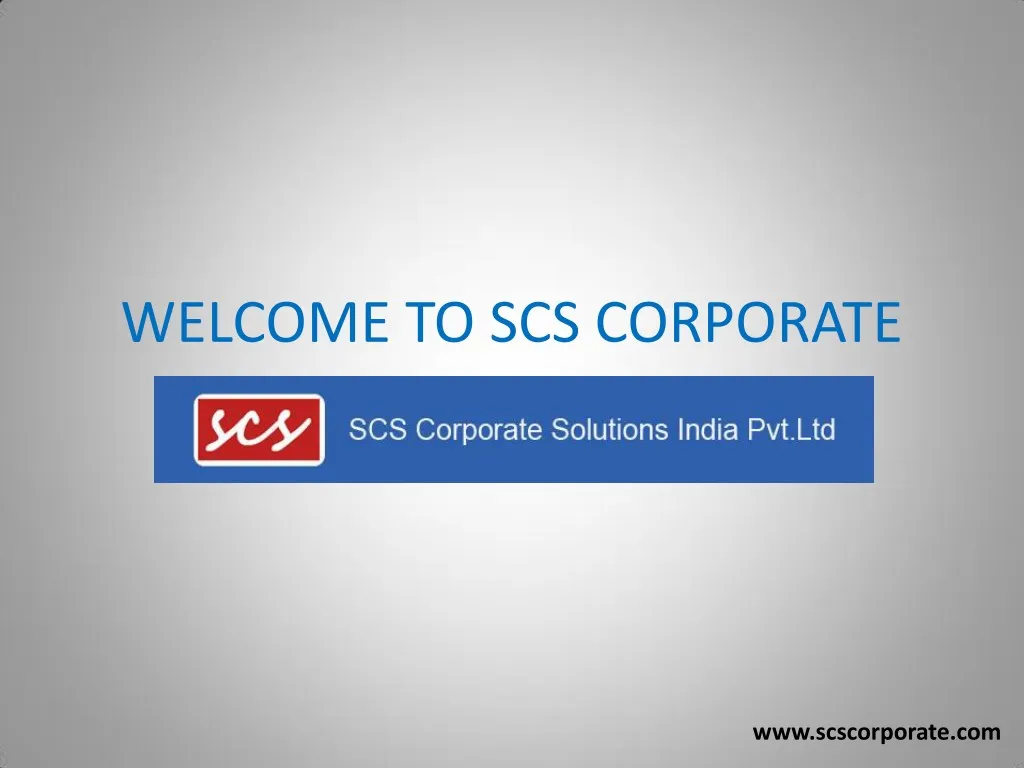 welcome to scs corporate