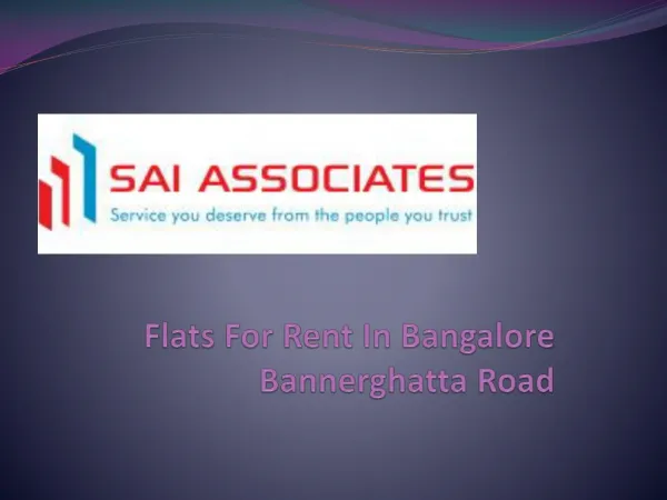 Flats For Rent In Bangalore Bannerghatta Road