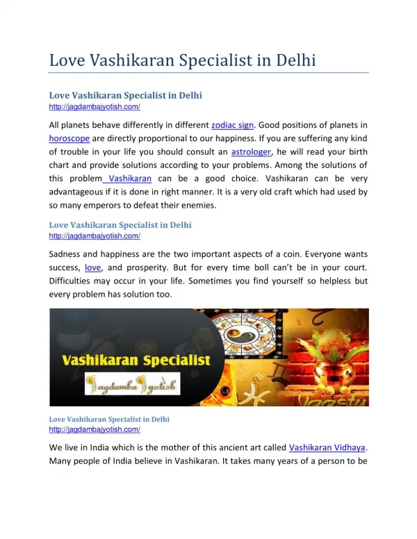 Love Vashikaran Specialist in Delhi