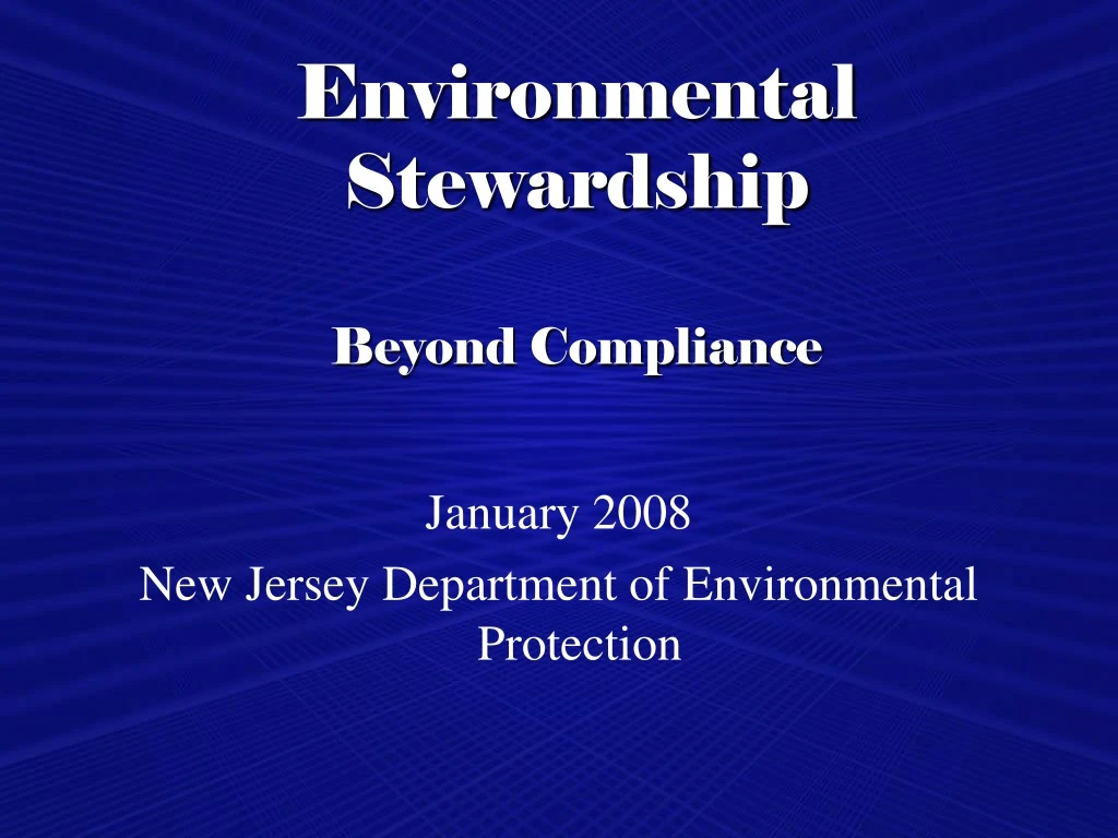 environmental stewardship beyond compliance