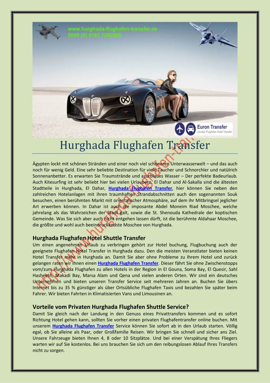hurghada flughafen transfer