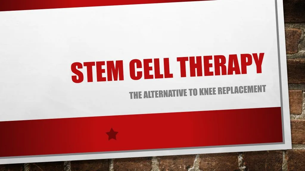 stem cell therapy