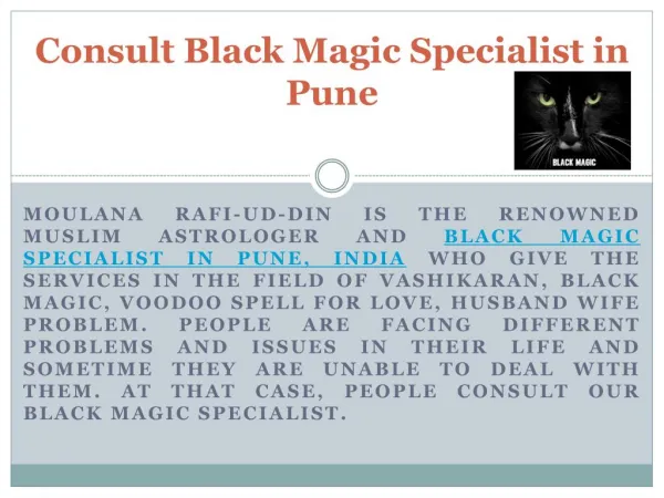 Consult Black Magic Specialist Pune