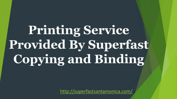 Printing Service Provided By Superfast Copying and Binding