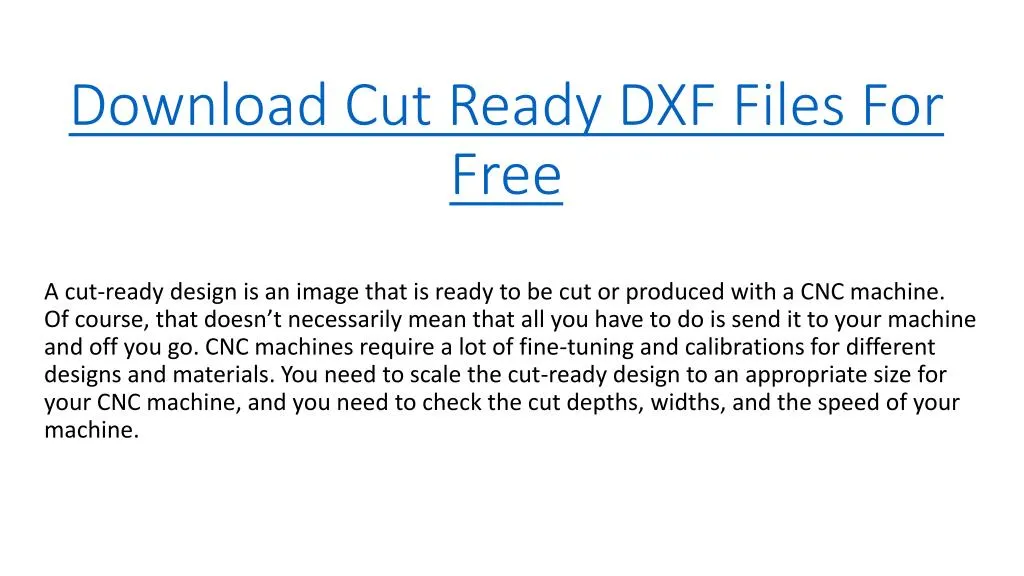 download cut ready dxf files for free