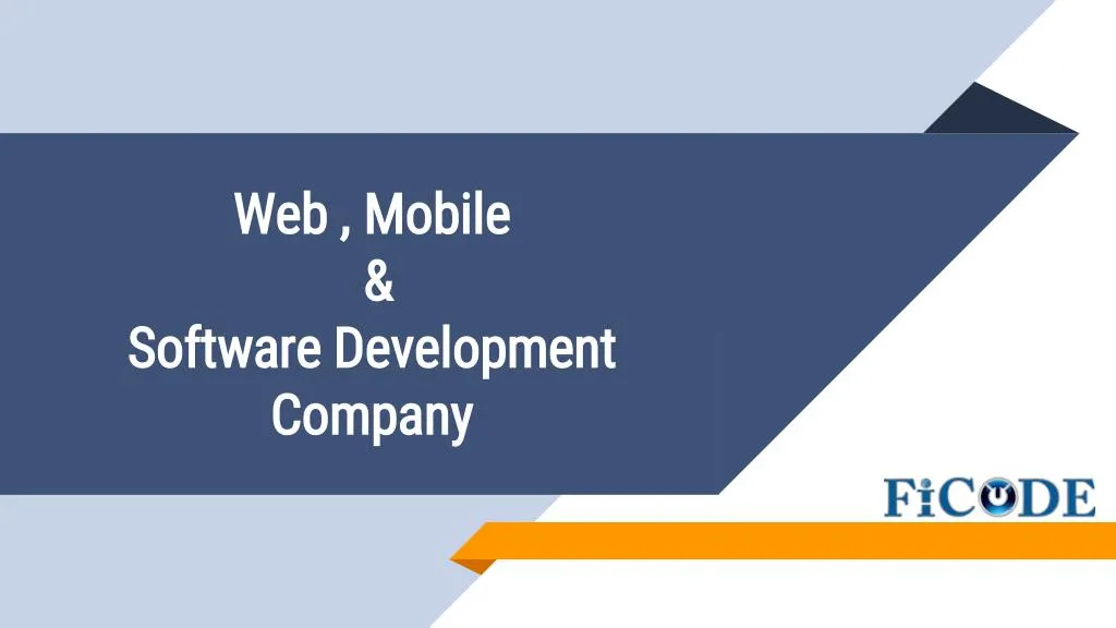 web mobile software development company