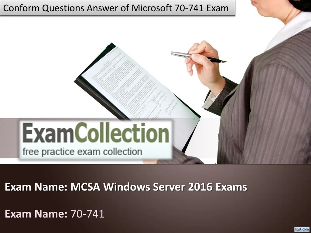 conform questions answer of microsoft 70 741 exam
