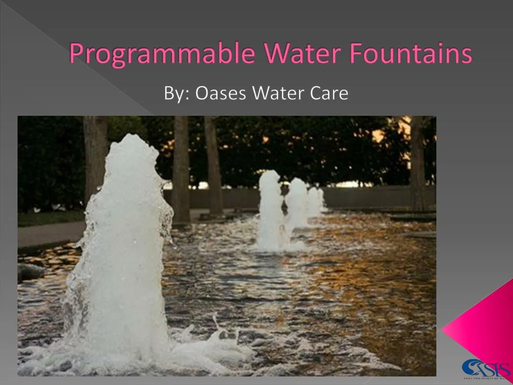 programmable water fountains