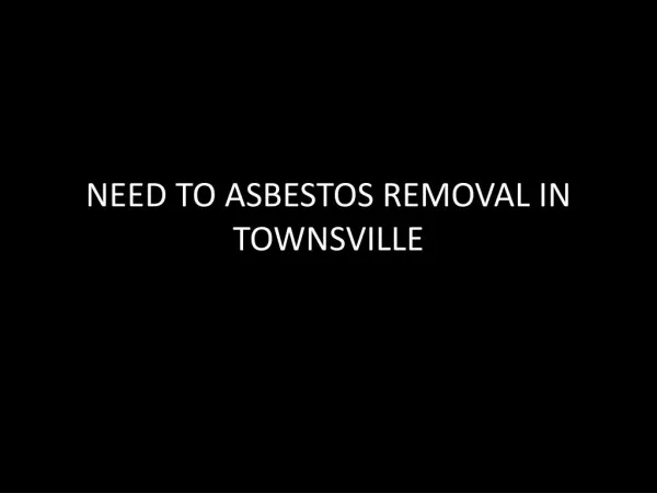 Asbestos removal townsville