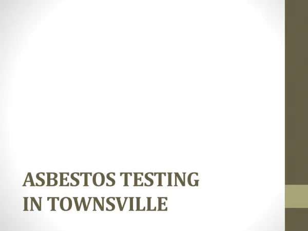asbestos testing townsville