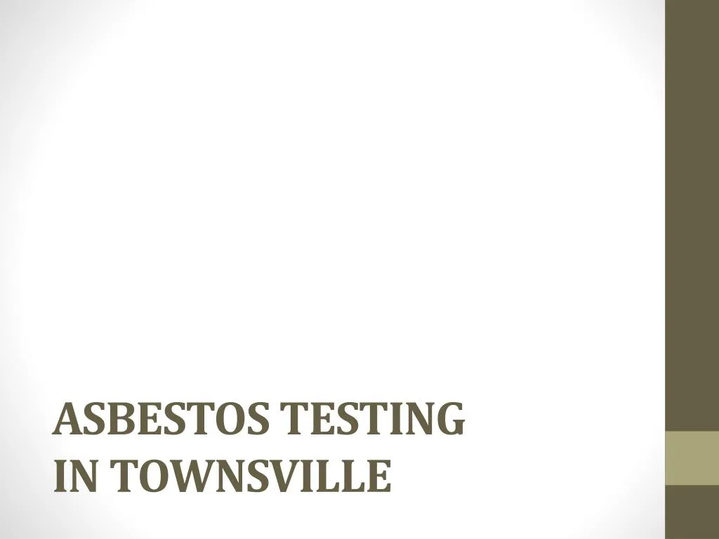 asbestos testing in townsville