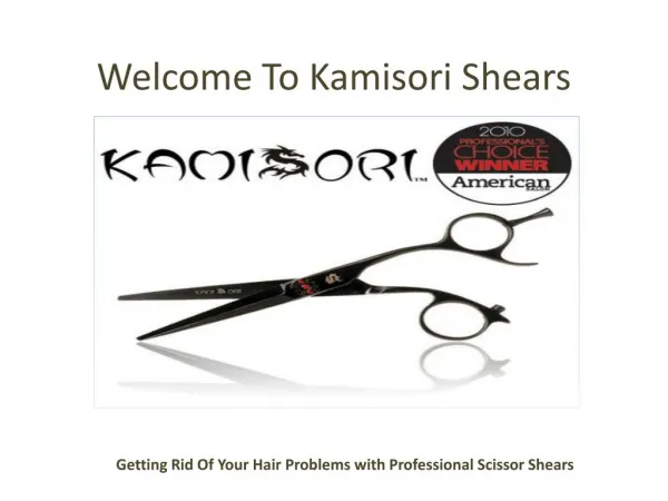 Getting Rid Of Your Hair Problems with Professional Scissor Shears