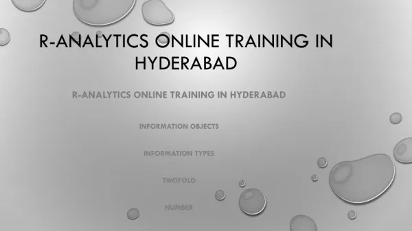 r-analytics online training in hyderabad