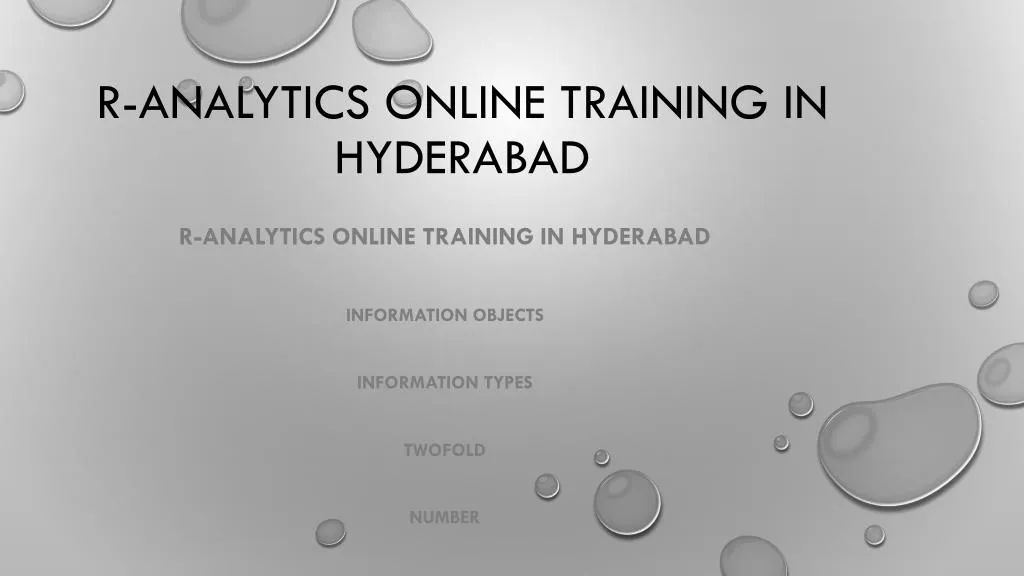 r analytics online training in hyderabad