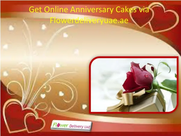 Get Online Anniversary Cakes via Flowerdeliveryuae.ae