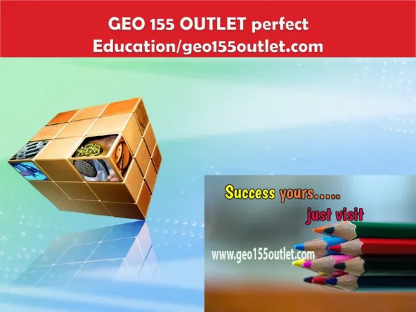 GEO 155 OUTLET perfect Education/geo155outlet.com