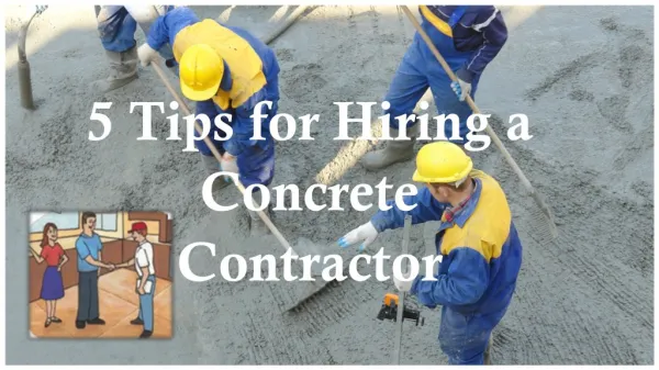 5 Tips for Hiring a Concrete Contractor