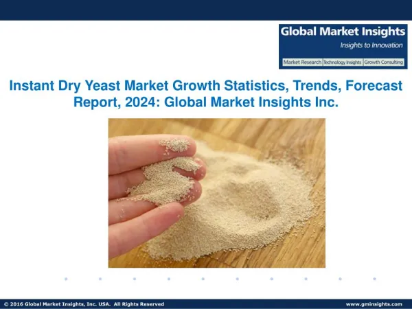Instant Dry Yeast Market trends research and projections for 2017-2024
