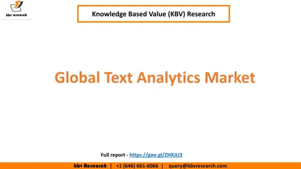 Global Text Analytics Market Trend