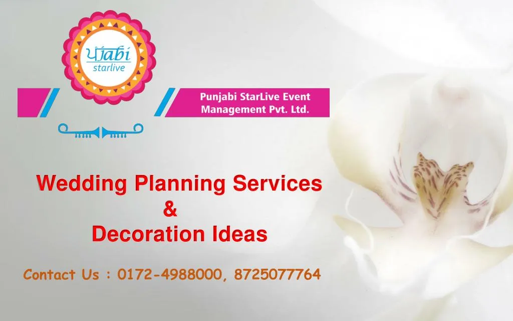 wedding planning services decoration ideas