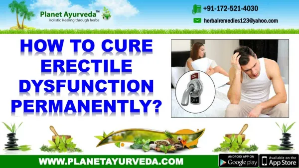 How to Cure Erectile Dysfunction Permanently?