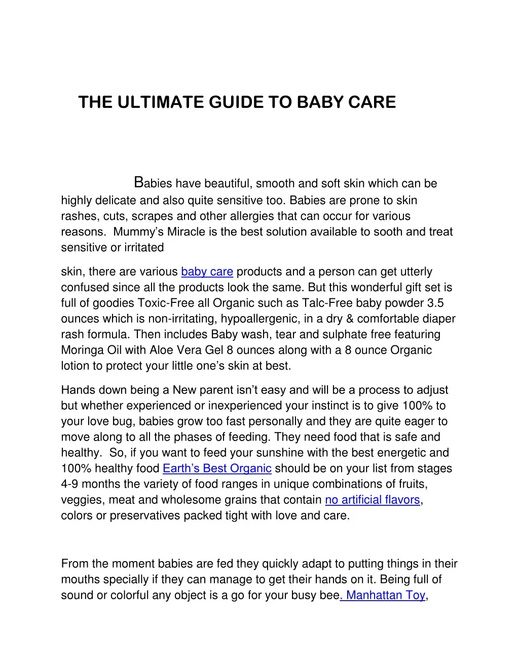 the ultimate guide to baby care