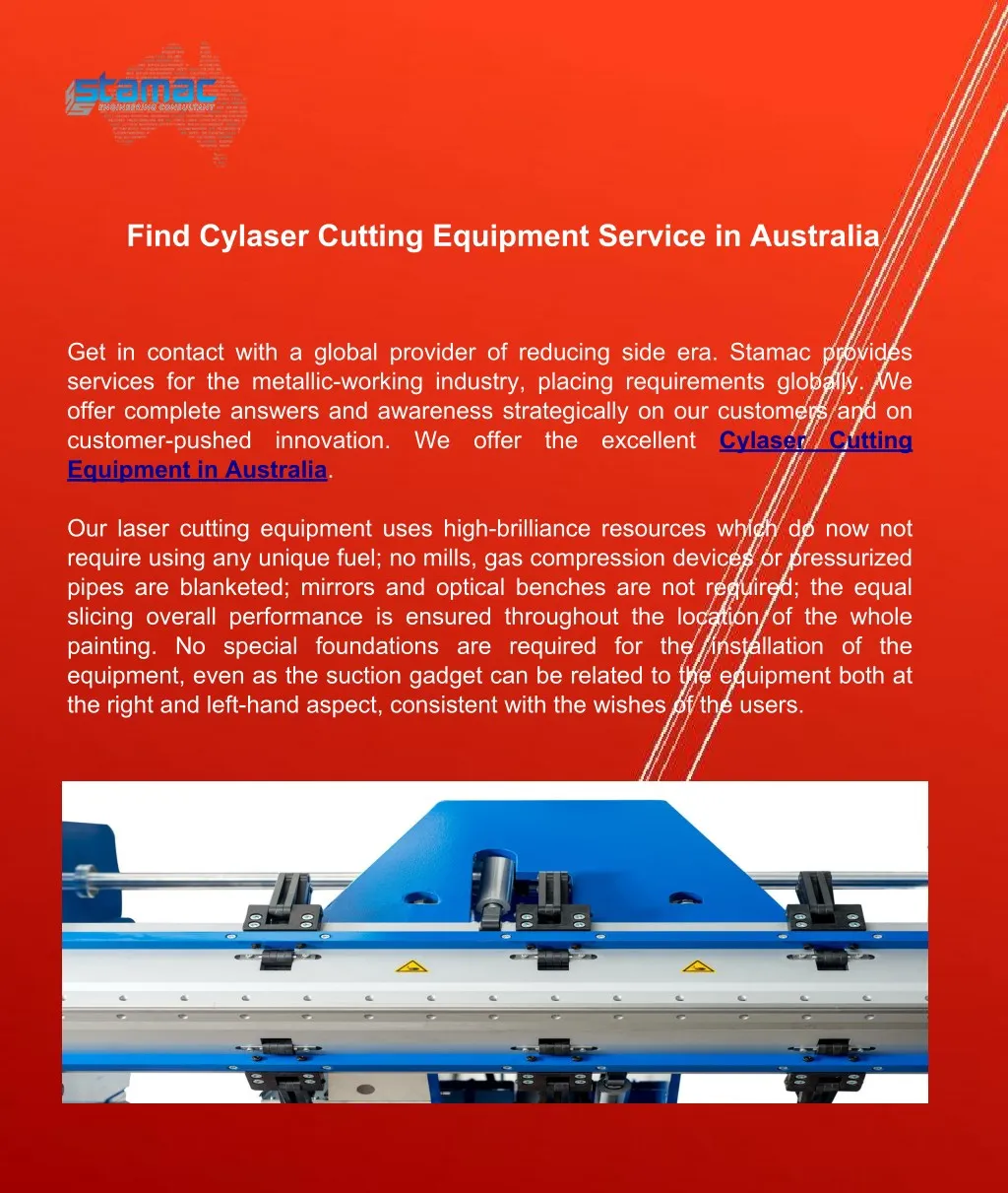 find cylaser cutting equipment service