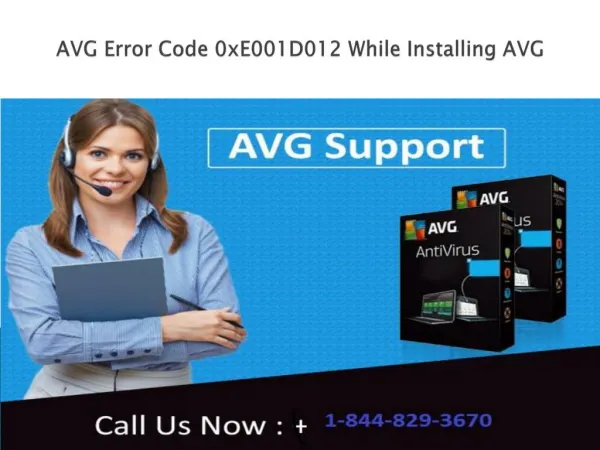 AVG Error Code 0xE001D012 While Installing AVG