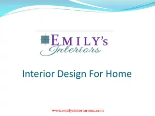 Interior Design For Home - slide 1