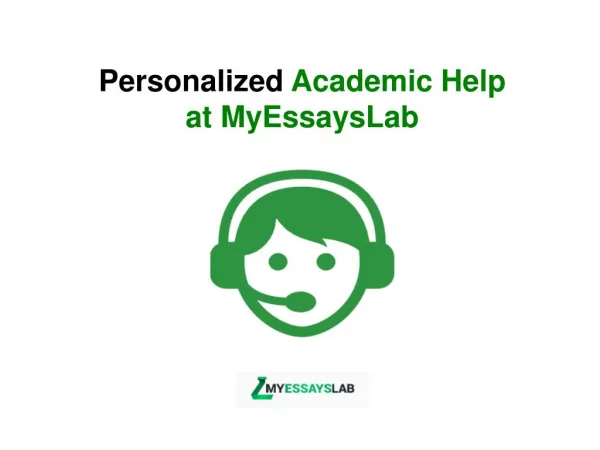 Academic Help at MyEssaysLab.com
