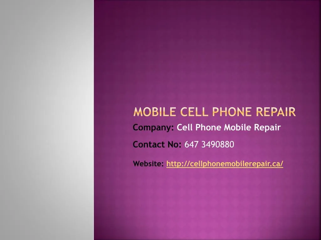 mobile cell phone repair