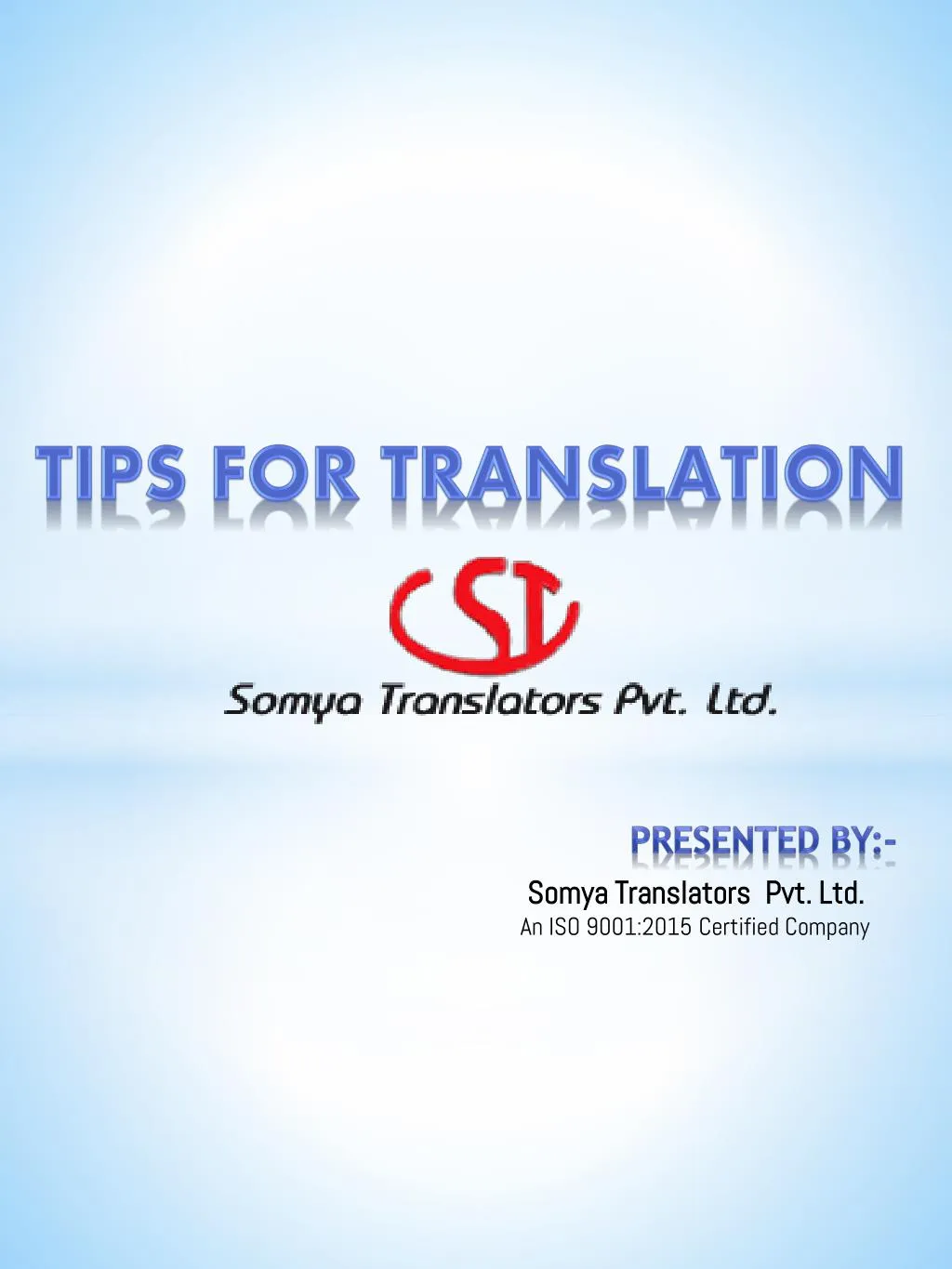 tips for translation