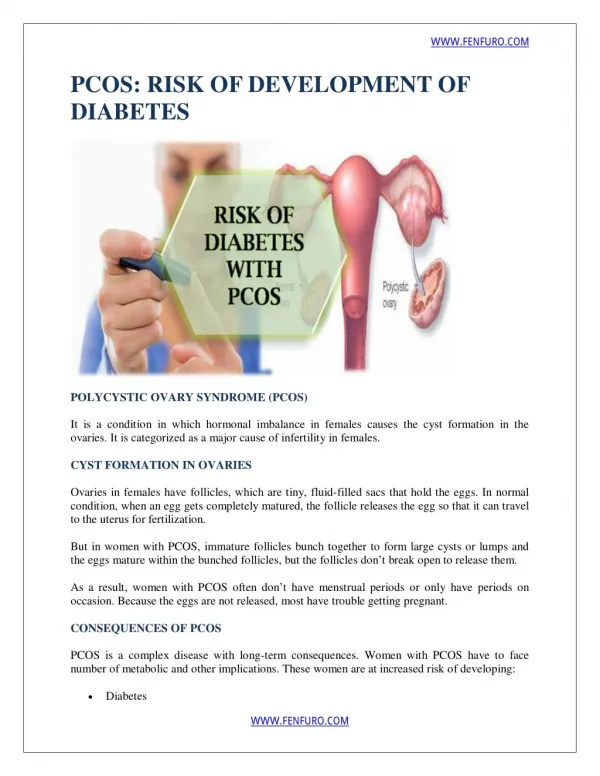 PCOS-Risk of Developments of Diabetes