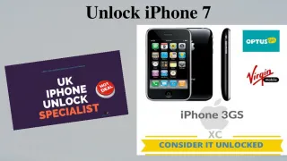 Unlock iPhone 7 - slide 1