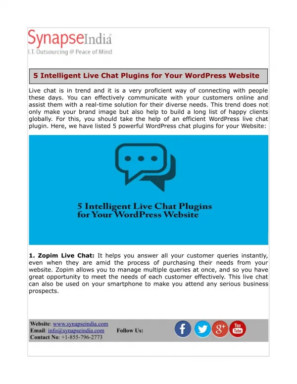 5 Intelligent Live Chat Plugins for Your WordPress Website