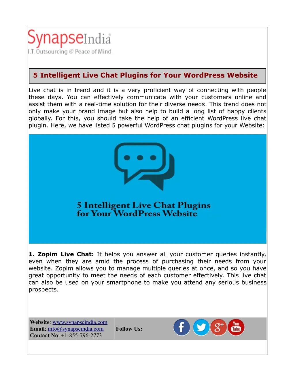 5 intelligent live chat plugins for your