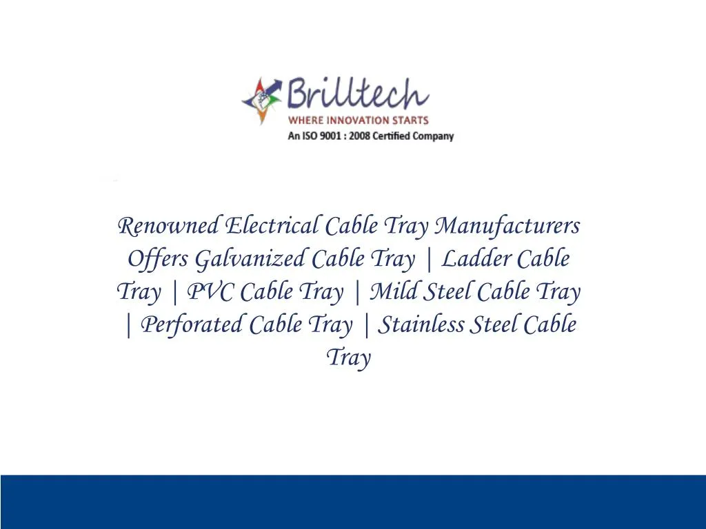 renowned electrical cable tray manufacturers