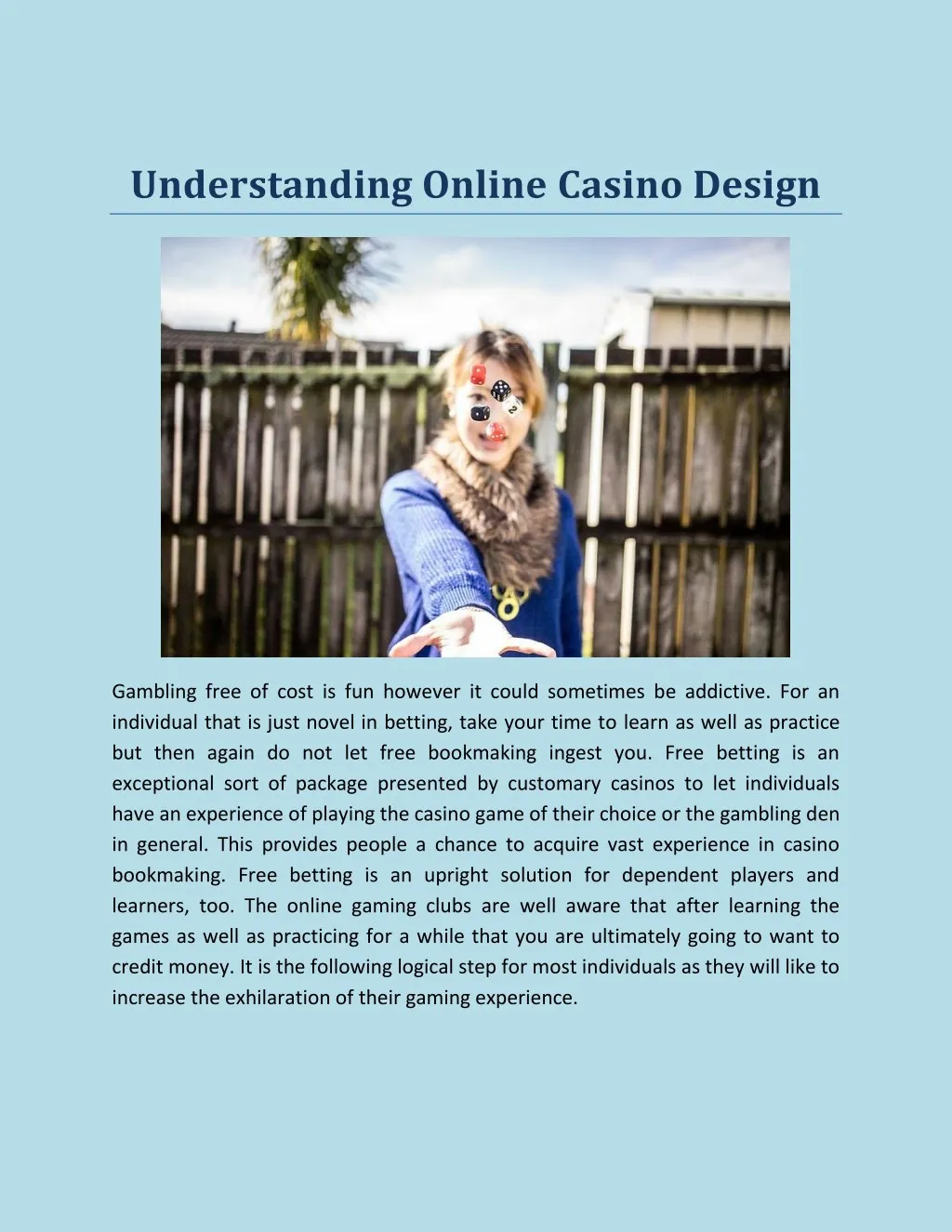 understanding online casino design