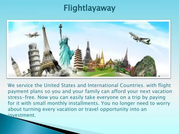 Flightlayaway - Travel With Installment Payment
