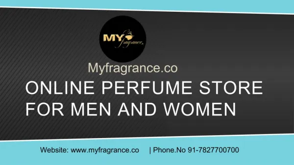 Create your own Perfume online