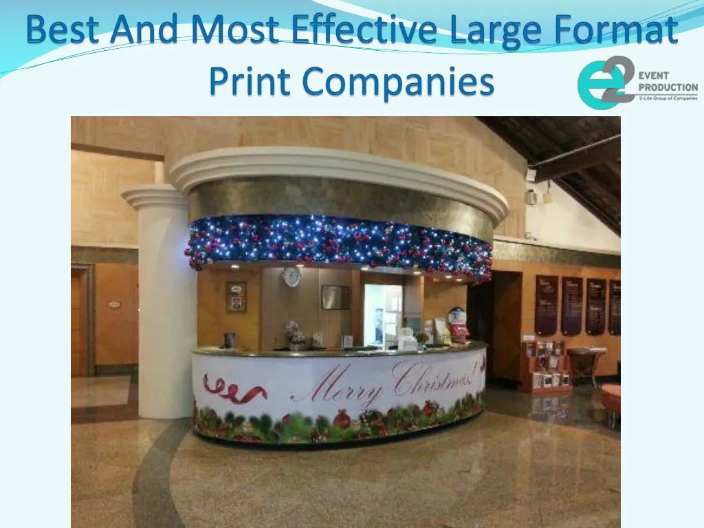 best and most effective large format print companies