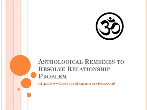 Astrological Remedies to Resolve Relationship Problem