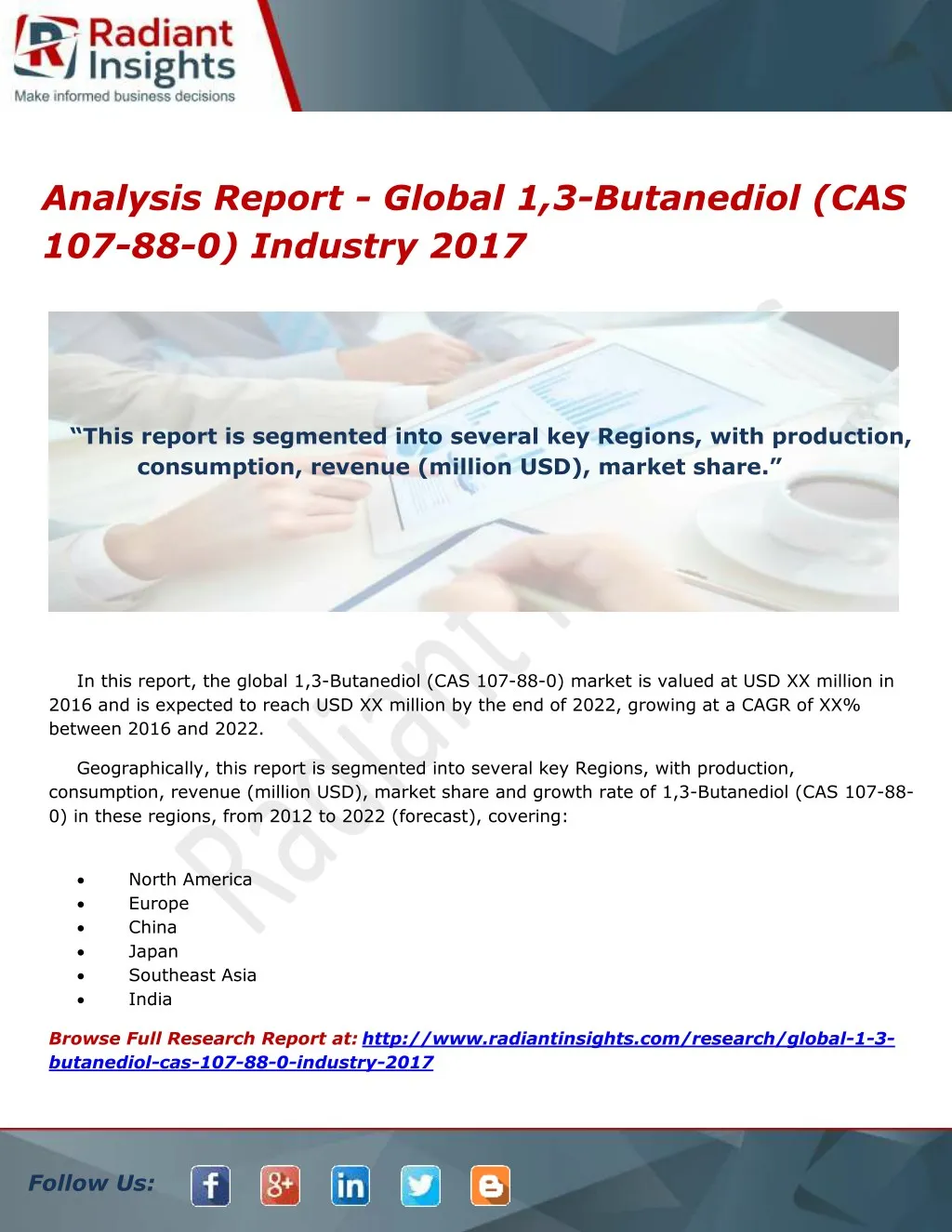 analysis report global 1 3 butanediol