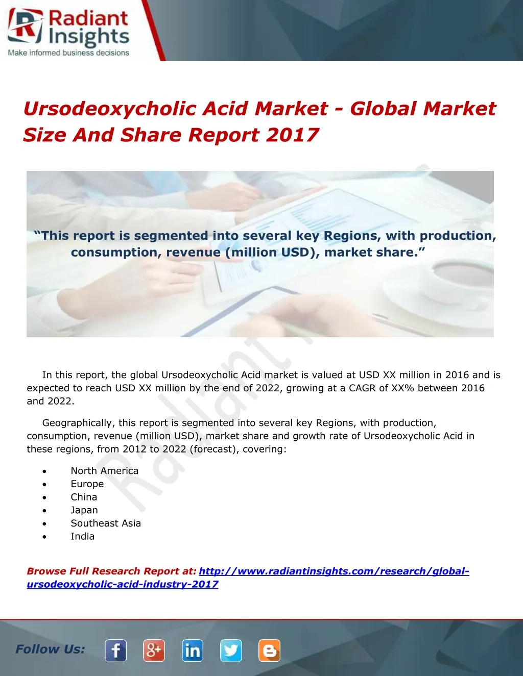ursodeoxycholic acid market global market size