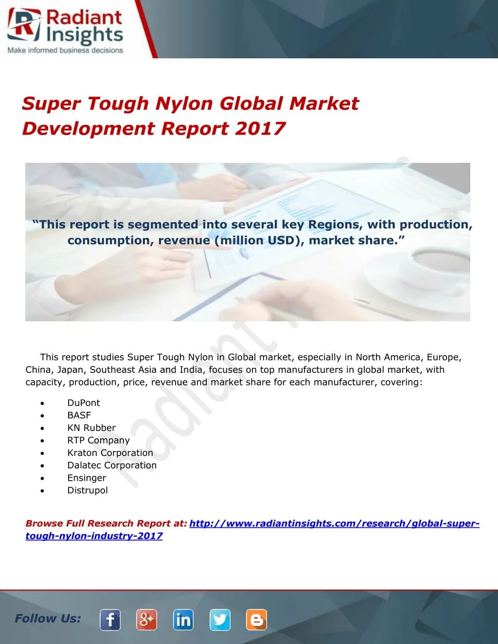 super tough nylon global market development