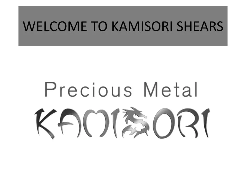 welcome to kamisori shears