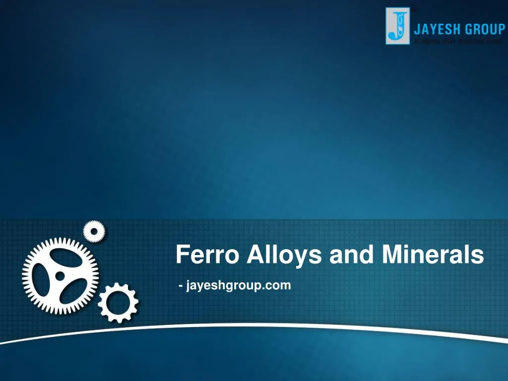 ferro alloys and minerals